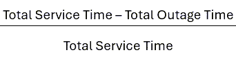 Example SLA Calculation